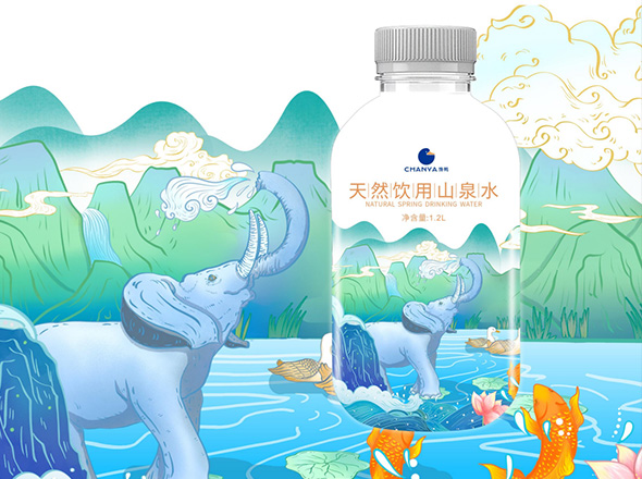 馋鸭米、水包装创意设计